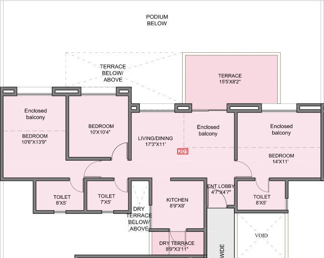  kohinoor grandeur Floor Plan Floor Plan
