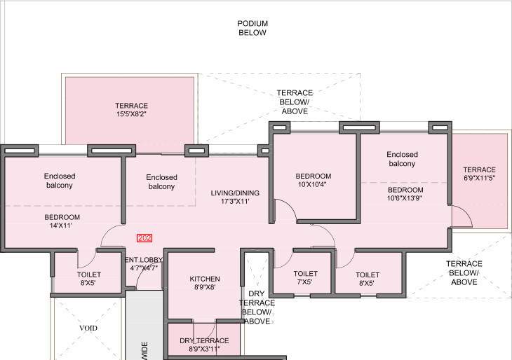  kohinoor grandeur Floor Plan Floor Plan