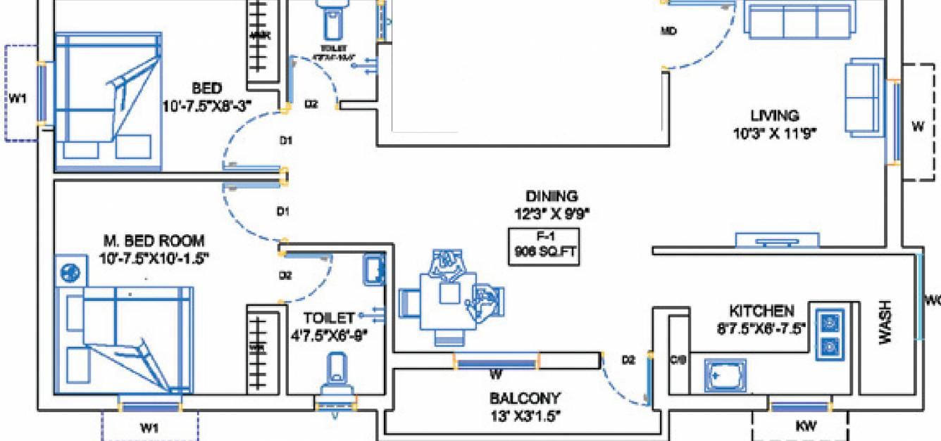  sri padmam homes Floor Plan Floor Plan