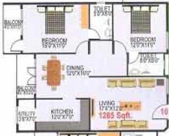  classic-apartment Floor Plan Floor Plan