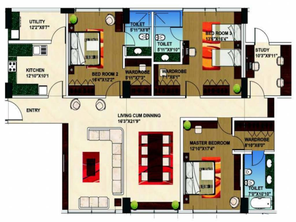  tricone Floor Plan Floor Plan