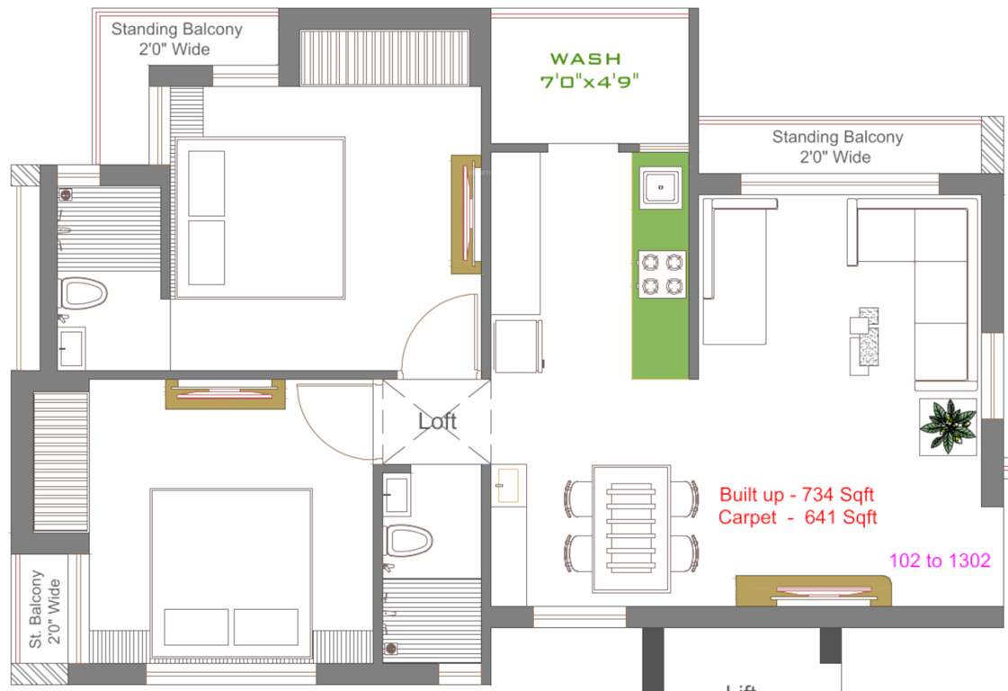  heights Floor Plan Floor Plan