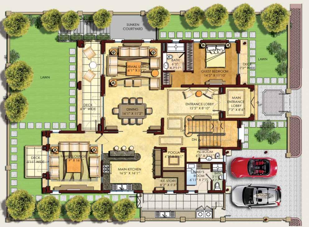 the north park Floor Plan Ground Floor Plan