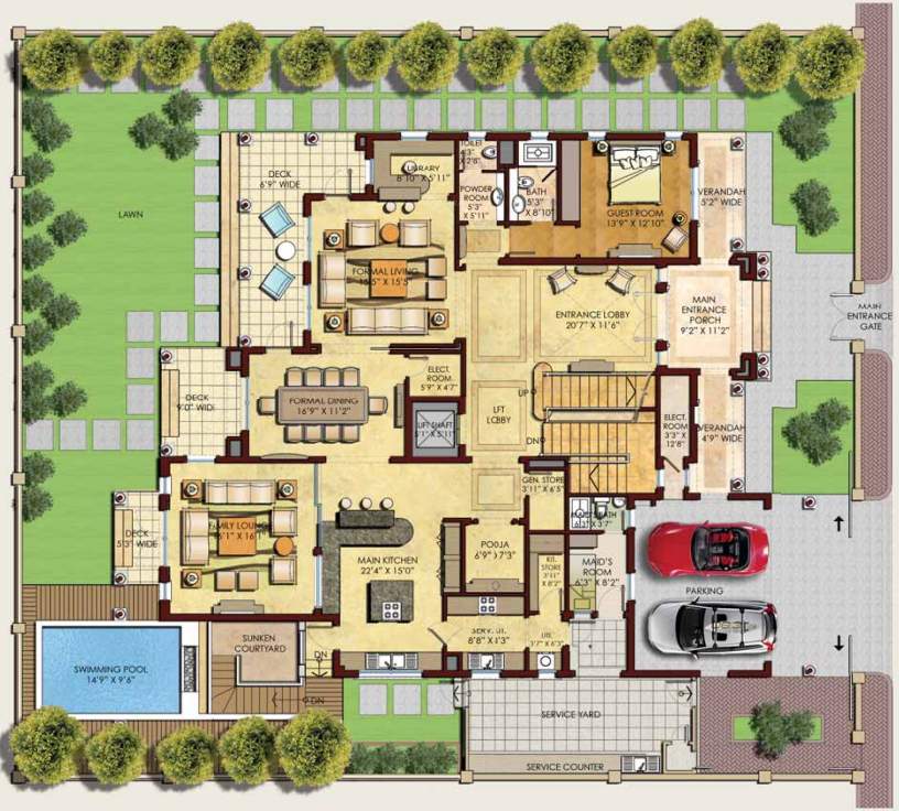 the north park Floor Plan Ground Floor Plan