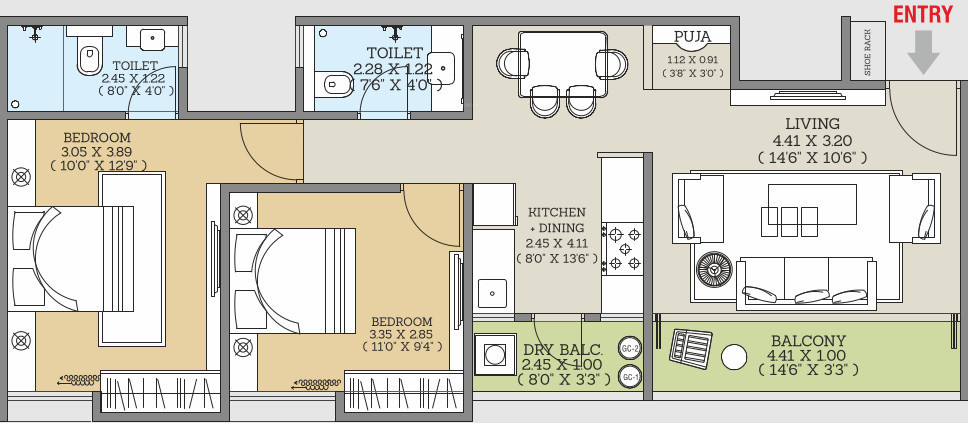  uptown phase i Floor Plan Floor Plan
