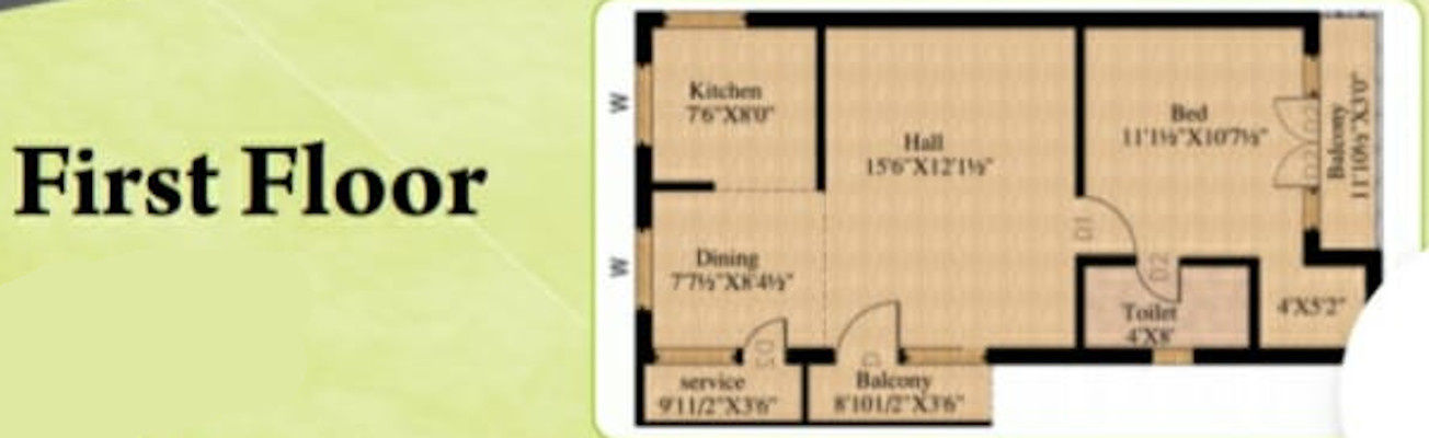  evergreen villa Floor Plan First Floor Plan