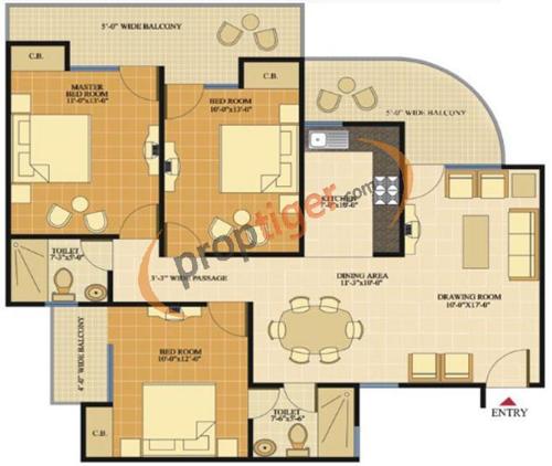 SVP Gulmohur Tower (3BHK+2T (1,350 sq ft) 1350 sq ft) SVP Gulmohur Tower (3BHK+2T (1,350 sq ft) 1350 sq ft)