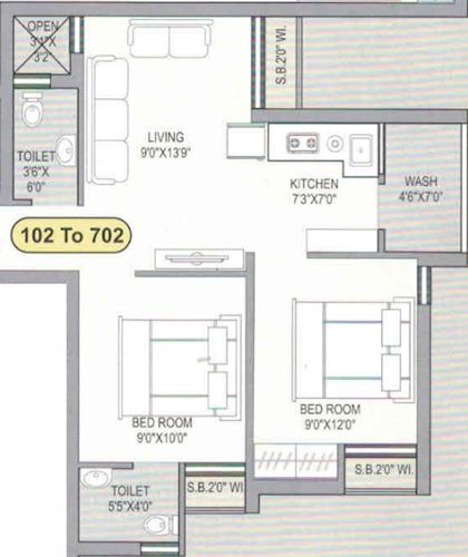  shivam-heights Floor Plan Floor Plan