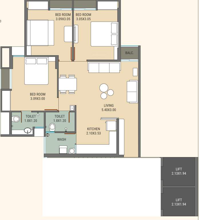  rudra heights Floor Plan Floor Plan