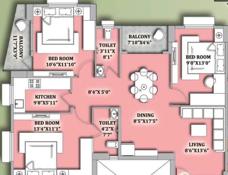  meena eco vista Floor Plan Floor Plan
