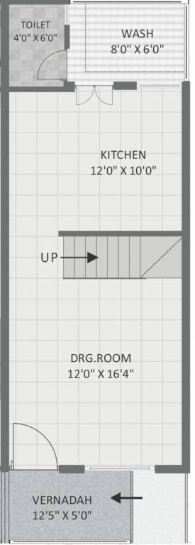  bungalows and arcade 5 Floor Plan Ground Floor Plan