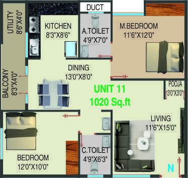  residency Floor Plan Floor Plan