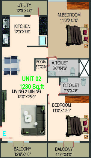  residency Floor Plan Floor Plan