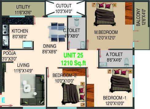  residency Floor Plan Floor Plan