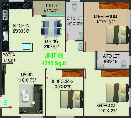  residency Floor Plan Floor Plan