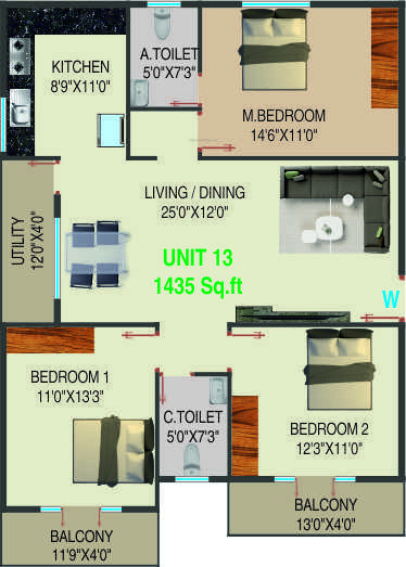  residency Floor Plan Floor Plan