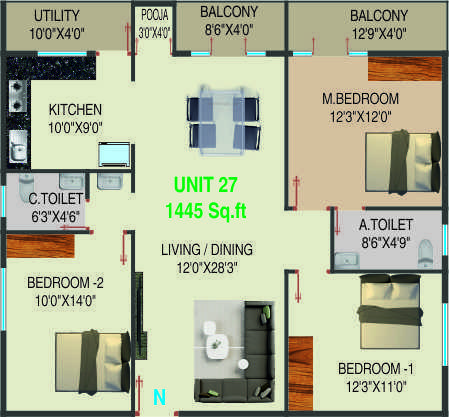  residency Floor Plan Floor Plan