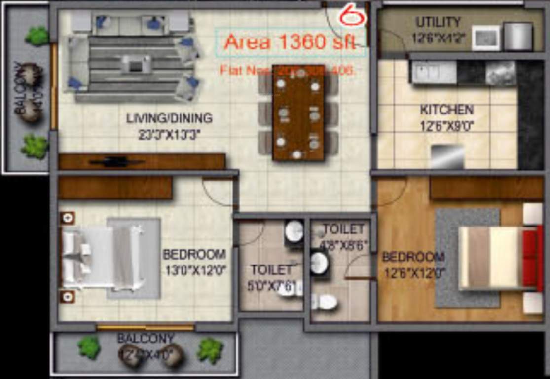 lalbagh residency Floor Plan Floor Plan