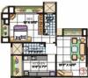 Gemstar Construction Grotto Heritage Floor Plan (1BHK+2T)