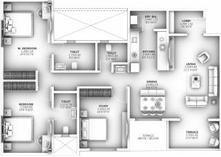  ganga-arcadia-a-building Floor Plan Floor Plan