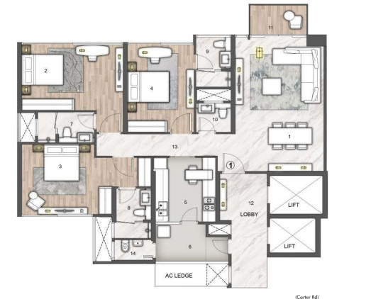 Floor Plan paramount-wing-c Floor Plan Floor Plan