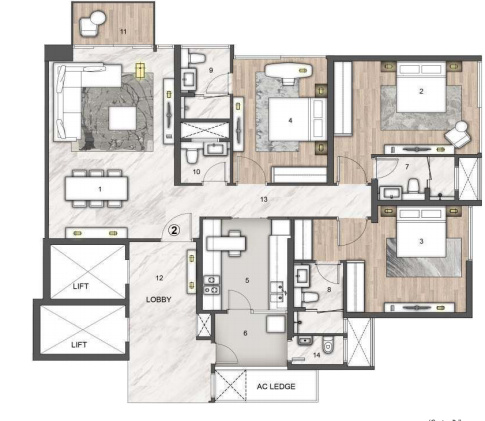  paramount wing c Floor Plan Floor Plan