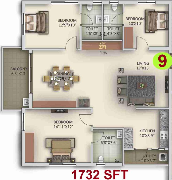  towers Floor Plan Floor Plan