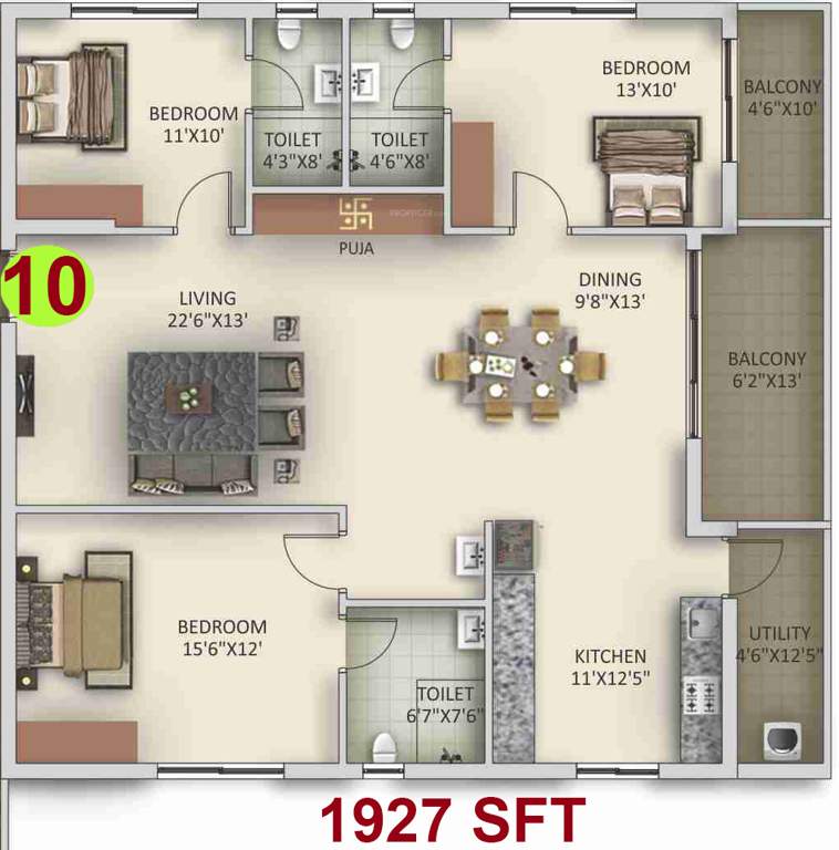 towers Floor Plan Floor Plan