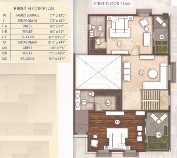  riviera-elegance-ii-bungalows Floor Plan First Floor Plan