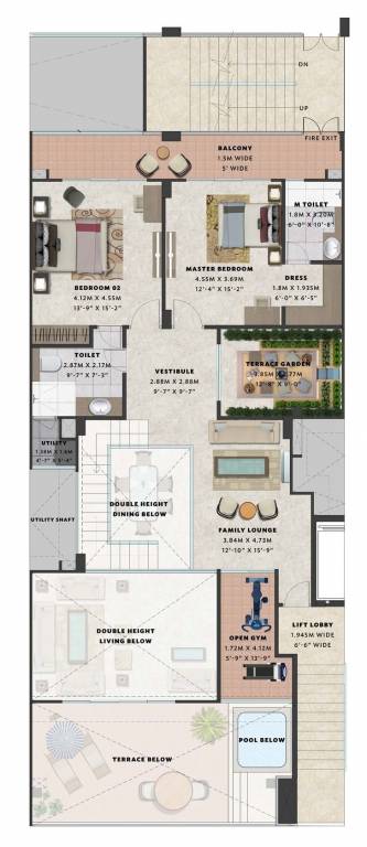 Upper Level Duplex Plan veridia Floor Plan Upper Level Duplex Plan