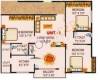 Mahaghar Nandanam Floor Plan (3BHK+3T)