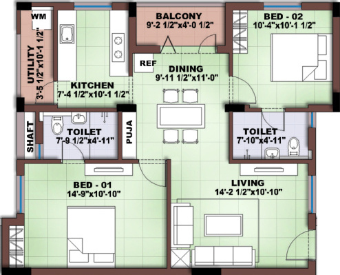Floor Plan diamond apartments Floor Plan Floor Plan