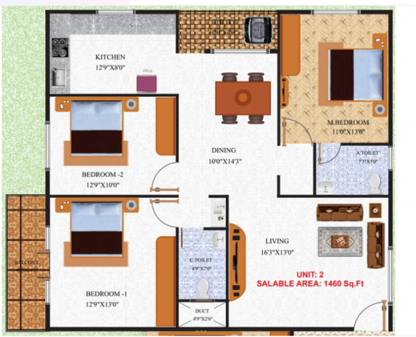  green-heights Floor Plan Floor Plan