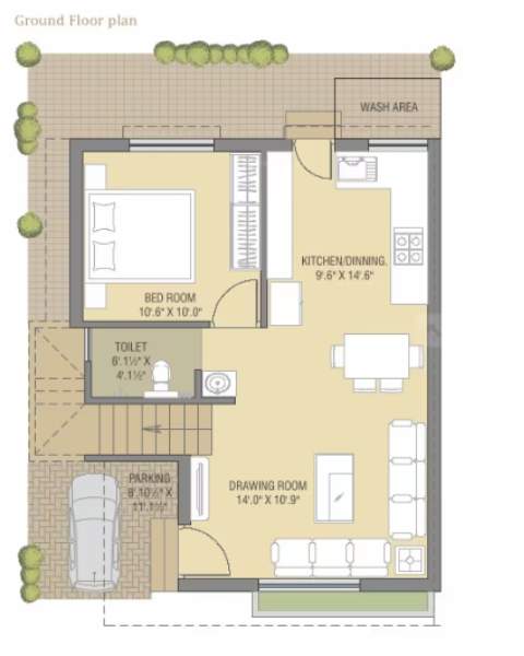  auro aastha Floor Plan Ground Floor Plan
