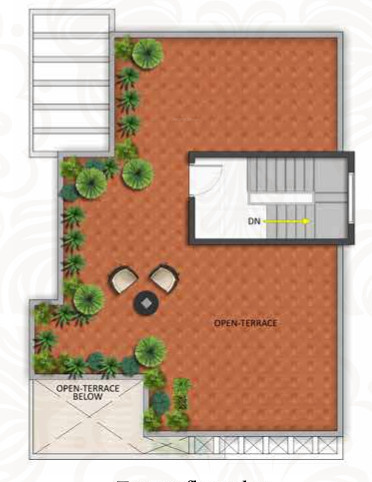 Terrace Floor Plan shriram chirping grove 1 Floor Plan Terrace Floor Plan