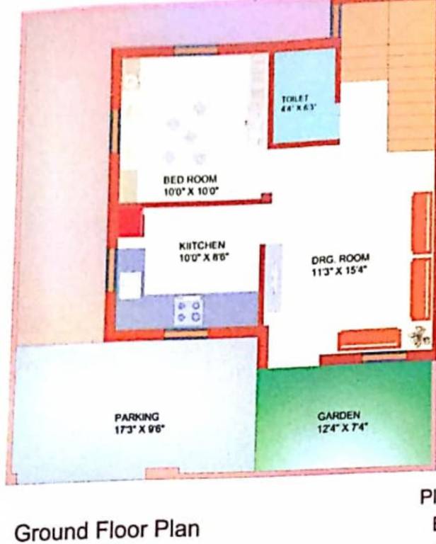  nilkanth residency Floor Plan Ground Floor Plan