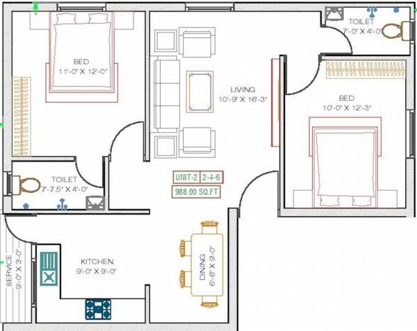  zodiac-flats Floor Plan Floor Plan