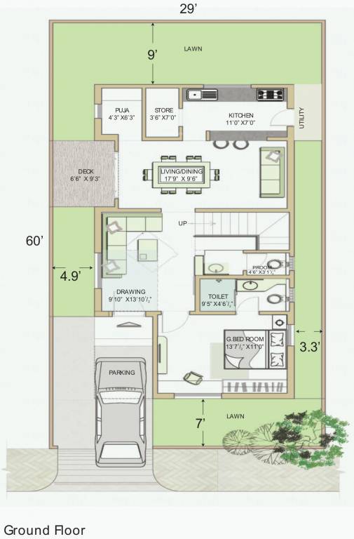  grand vie Floor Plan Ground Floor Plan