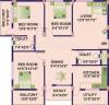 Jana Greenwoods (3BHK+2T (1,475 sq ft) 1475 sq ft)