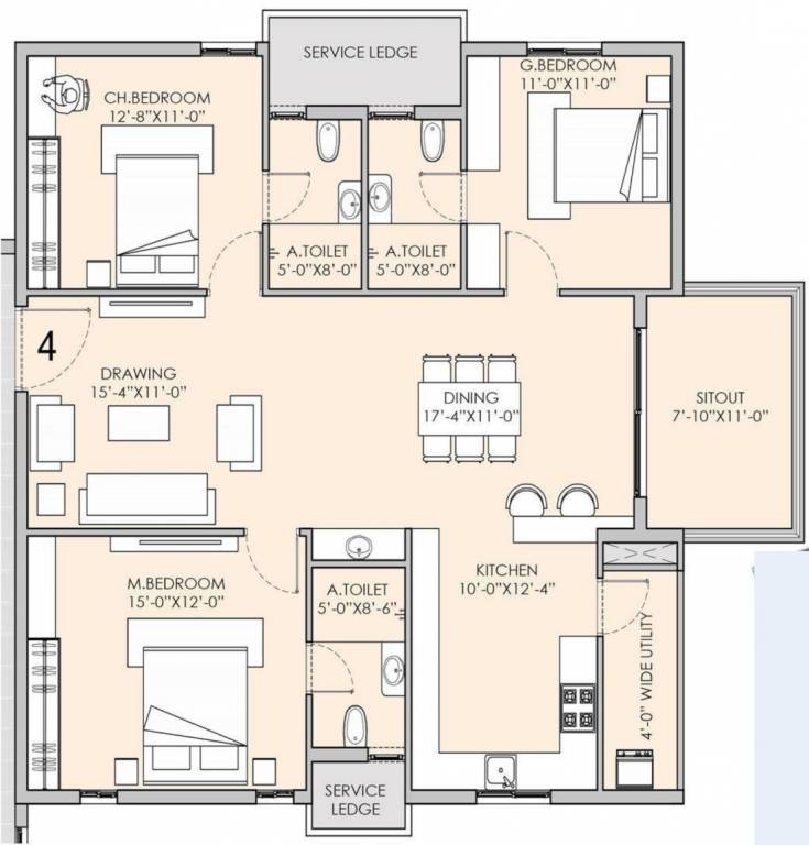  tribhuja Floor Plan Floor Plan