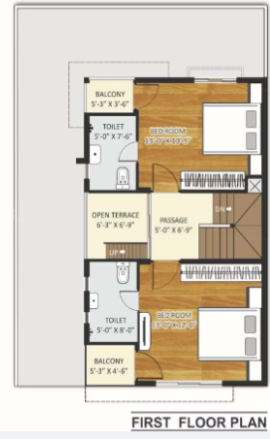  ekdant-bungalows Floor Plan First Floor Plan
