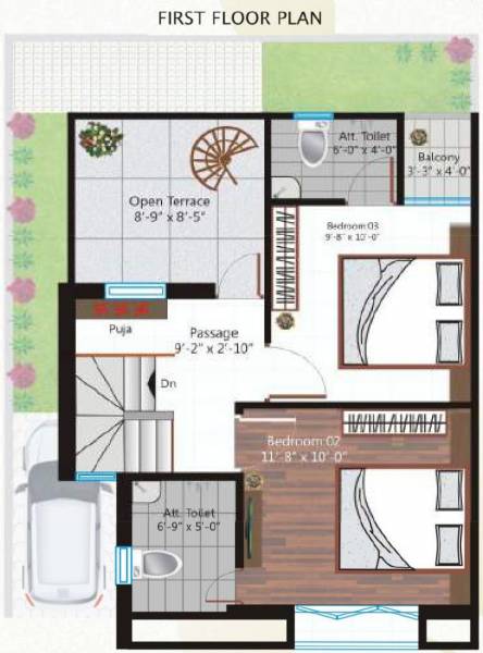 First Floor Plan vishvam-green Floor Plan First Floor Plan