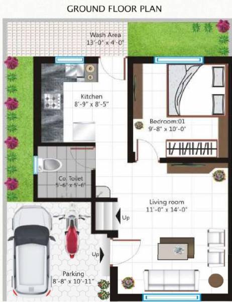 Ground Floor Plan vishvam-green Floor Plan Ground Floor Plan