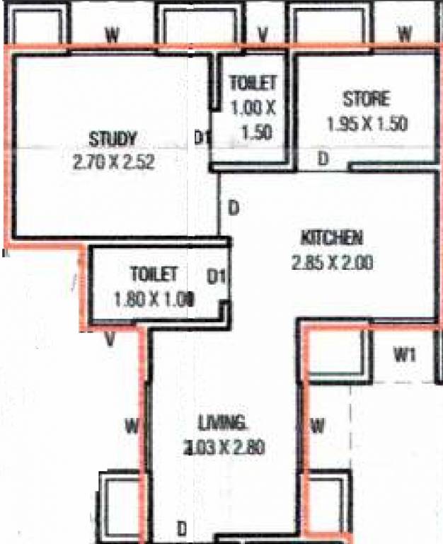  shiv sai appartment Floor Plan Floor Plan