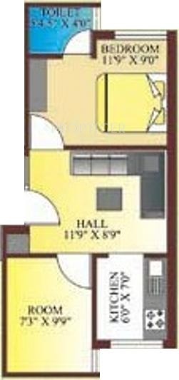 A R Housing Developers Lotus (1BHK+1T (454 sq ft)   Study Room 454 sq ft)