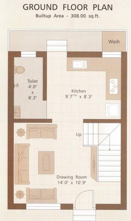  mannat residency Floor Plan Ground Floor Plan