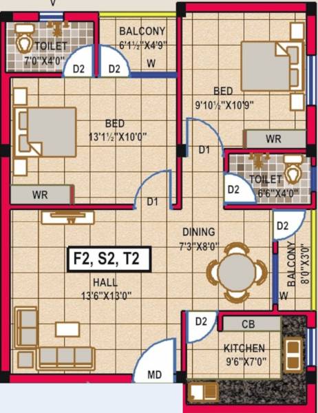  anugraha-residency Floor Plan Floor Plan
