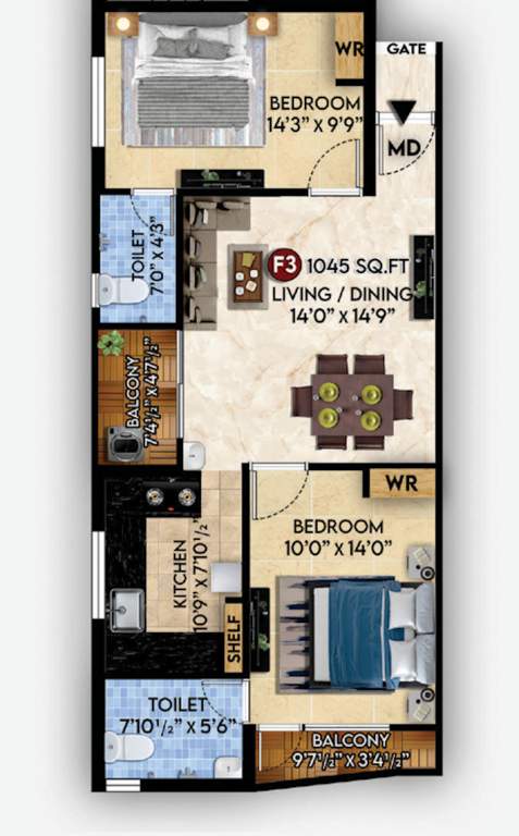  ath landmark Floor Plan Floor Plan