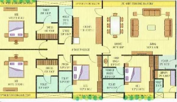  residency Floor Plan Floor Plan