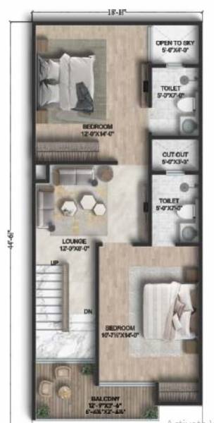  the-kothi-phase-2 Floor Plan First Floor Plan